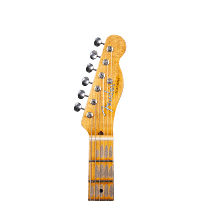 Fender Custom Shop 50s Thinline Telecaster Heavy Relic Aged Candy Apple Red Elektro Gitar
